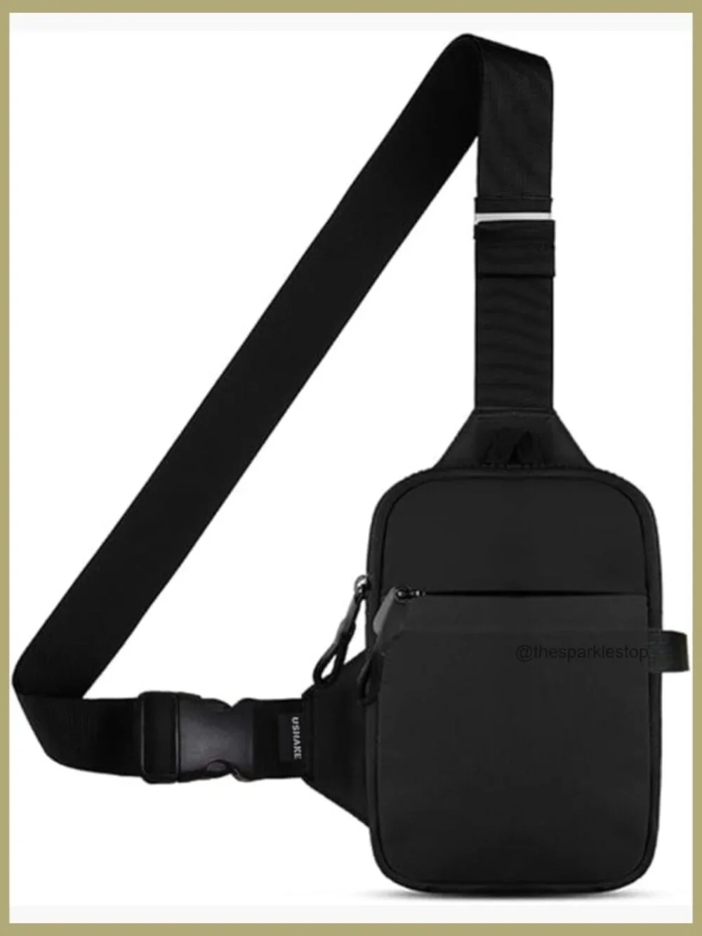 Mini Sling Bag - Adjustable Nylon Crossbody Phone Chest Bag for Travel Hiking